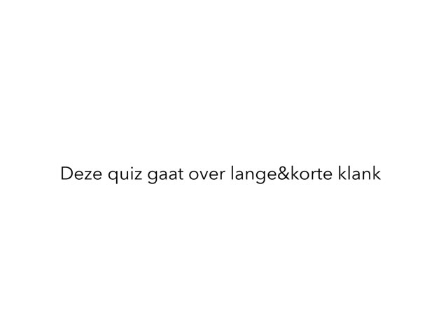 Lange Korte Klank by Ruben schmidt