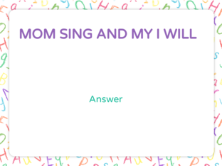 Learn the word order: Sentence scramble by Alura Immarra Grace Baylon