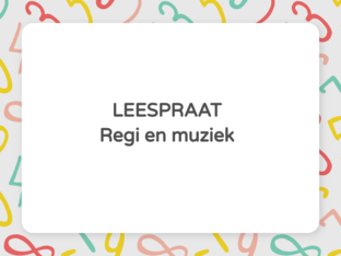 Leespraat Regi en muziek 2 by Jana Pauwels