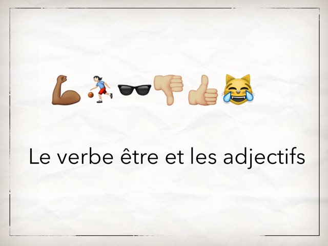 Les Adjectifs by Mlle Decker