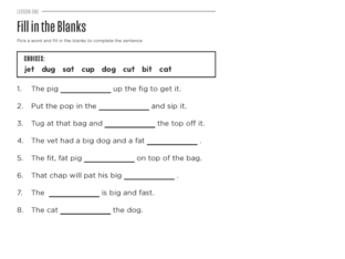 Lesson One Practice by TLC The Literacy Corner