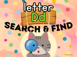 Letter D: Search n' Find by Cool Kindergarten