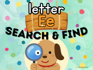 Letter E: Search n' Find by Cool Kindergarten