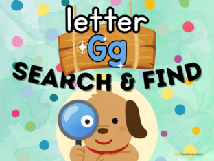 Letter G: Search n' Find by Cool Kindergarten
