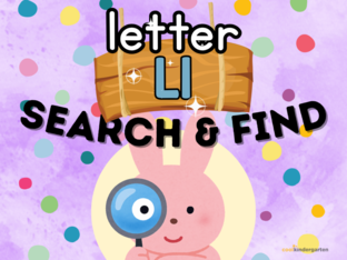 Letter L: Search n' Find by Cool Kindergarten