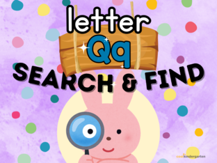 Letter Q: Search n' Find by Cool Kindergarten