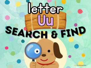 Letter U: Search n' Find by Cool Kindergarten