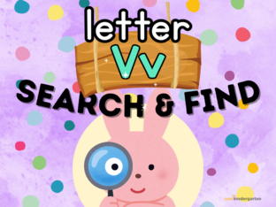 Letter V: Search n' Find by Cool Kindergarten