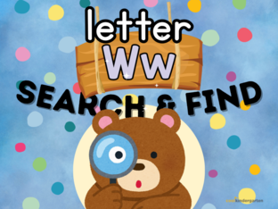 Letter W: Search n' Find by Cool Kindergarten