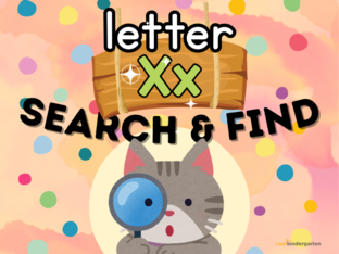 Letter X: Search n' Find by Cool Kindergarten