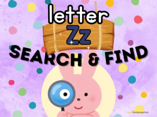Letter Z: Search n' Find by Cool Kindergarten