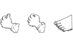 Lichaamsdelen en houdingen  by Esther Dubbeldam