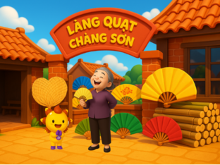 Làng quạt Chàng Sơn by Huong Le