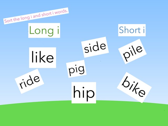 Long I Short I Sort Free Activities Online For Kids In Kindergarten Long I Short I Sort Free Activities Online For Kids In Kindergarten