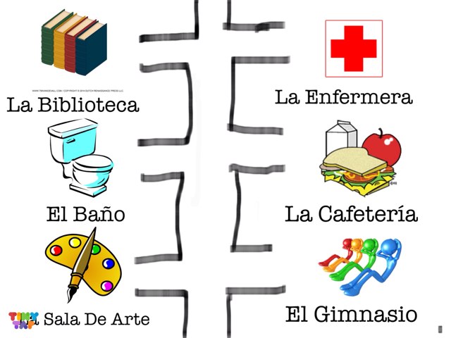 Madeleine's School Map by Nock Worldlang