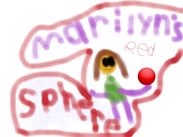 Marilyn's Red Sphere by Gugus Ibuas