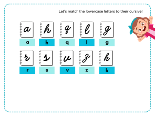Match me! - Easy Cursive by Adlina Adli