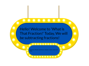 Math Game Subtracting Fractions by Miracle Ohaeme