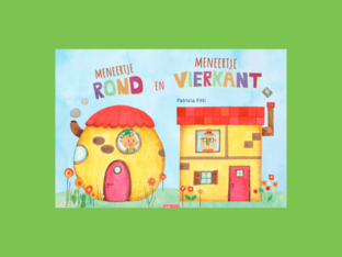 Meneertje rond en Meneertje vierkant by helga Smets