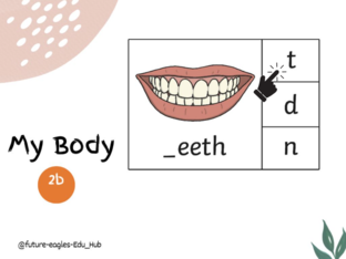 My body - letters by Future Eagles Edu Hub