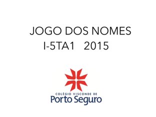 NOMES - I-5TA1 2015 by Maria Alice Giaretta