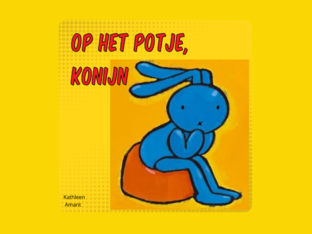 Op het potje, konijn by helga Smets