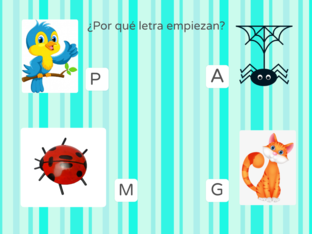 ¿POR QUÉ LETRA EMPIEZAN ESTOS ANIMALES? by Conchi SANCHEZ GUZMAN