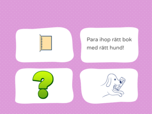 Para ihop rätt bok med rätt hund! by Ulrika Backlund