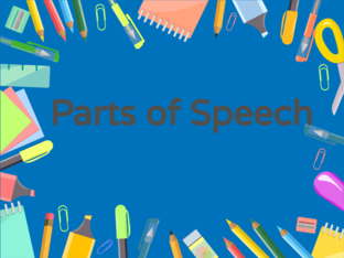 Parts of Speech by Reshma Goregaonkar