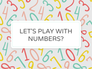 Playing with numbers by Natasha Geada