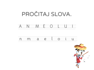 Ponavljanje naučenih slova/glasova by Jelena Bistrović