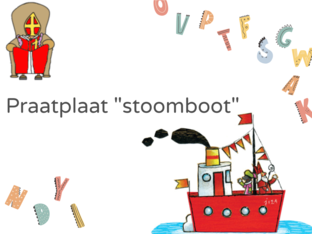Praatplaat stoomboot by Lani Beke