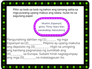 Punan ang patlang by Emelie Isito