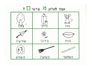 QUÉ FALTA LA MEM O LA SHLOSHMEM? by Nesh Goldgrub