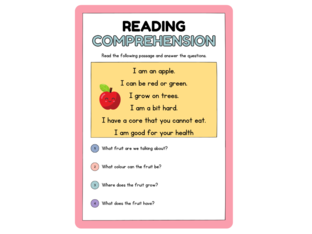 Reading comprehension by Gloria Rossana