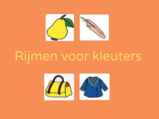 Rijmen voor kleuters by Nicole Klaassen