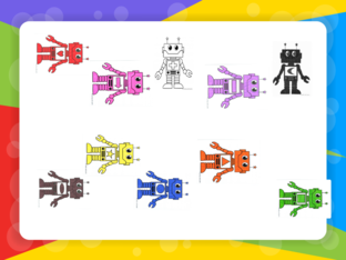 Robot en de vormen by evelien lemaire