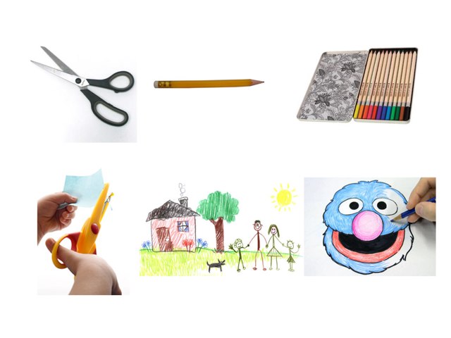 School Tekenen Knippen by Marieke Vaessen