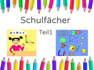 Schulfächer Teil 1 by Nadja Blust