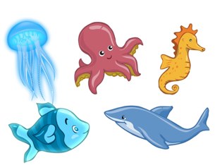 Sea Animals by Jacob Leatherwood