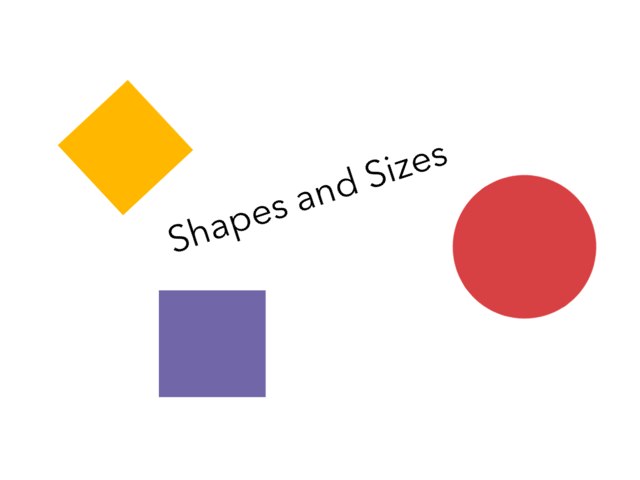 Shapes and Sizes Free Activities online for kids in 1st grade by Kai Fish