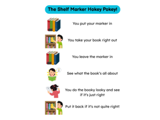 Shelf Marker Hokey Pokey by Evelyn Bevill