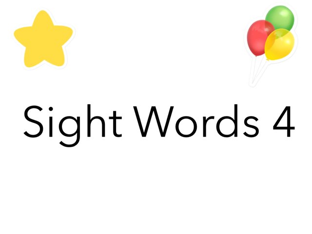 Sight Words 4 by Ta Ma