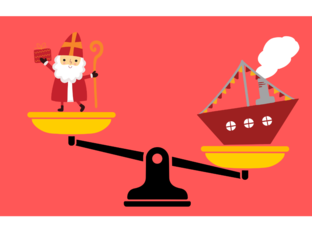 Sinterklaas zwaar/licht by Janne Diepvens