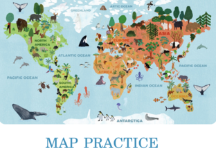 Social Studies- map practice by Emma Roberts