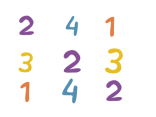 Sopa de números by Pilar Poveda Ramírez