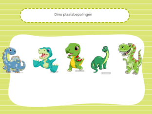 Spel plaatsbepalingen Dino's by Eef De Spiegeleer