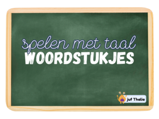 Spelen met aal: WOORDSTUKJES by Thalia