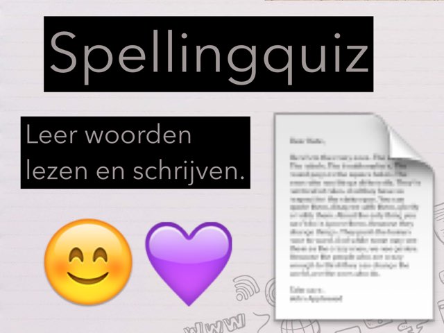 Spelling by Susan bijman