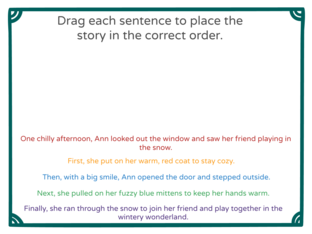 Story Sequencing by Sandy